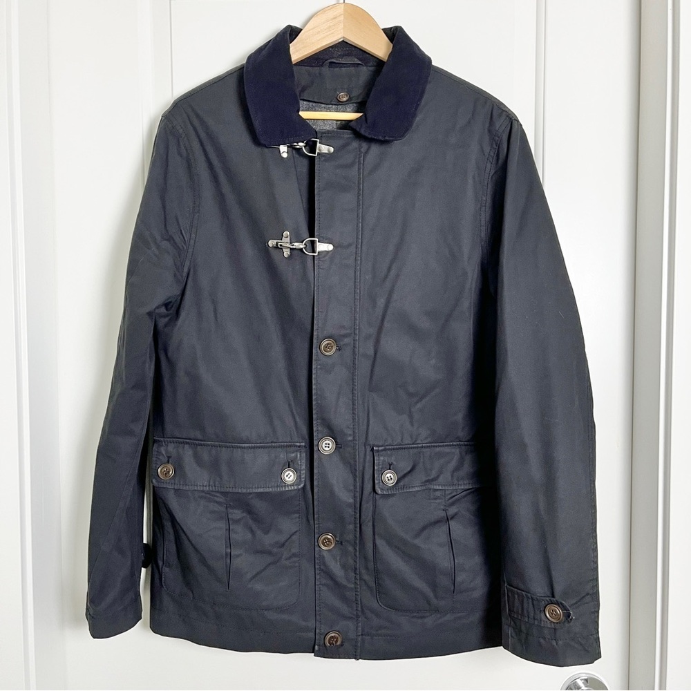 Black Chore Coat With Detachable Lining
